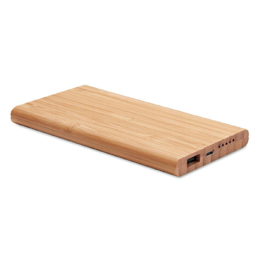 Product image Induktive Powerbank Bambus Werbeartikel