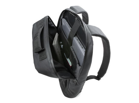 Fashion schwarzer 15.6" Laptop-Rucksack, PVC-frei bedrucken