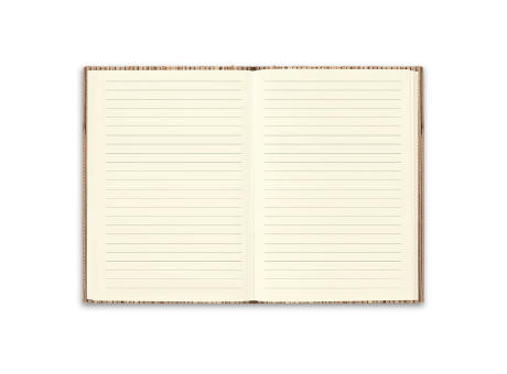 NERUDA. Notizbuch A5 mit Hardcover aus Naturstroh Werbeartikel