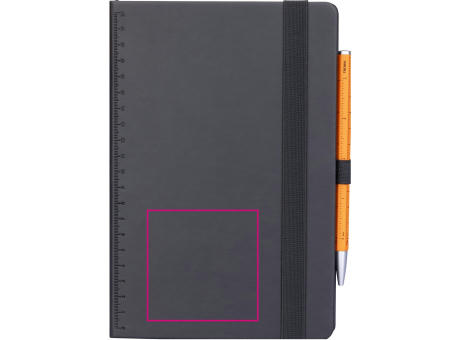 TROIKA Notizblock BLACK SLIMPAD A5 Werbeartikel