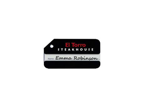 Product image Aluminium Luggage Tag Schwarz bedrucken