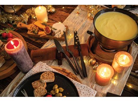 BOSKA Käsemesserset Monaco+ Black Werbeartikel