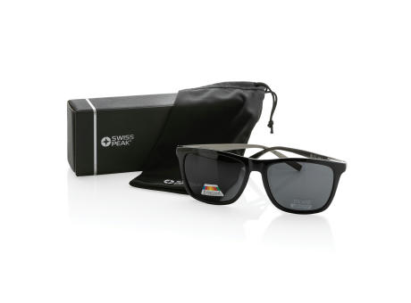 Swiss Peak polarisierte Sonnenbrille aus RCS Kunststoff bedrucken