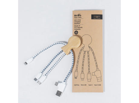 Xoopar Mr. Bio Bamboo Charging Cable bedrucken