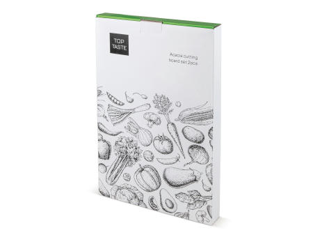 Akazienschneidebrett, 2er Set Werbeartikel