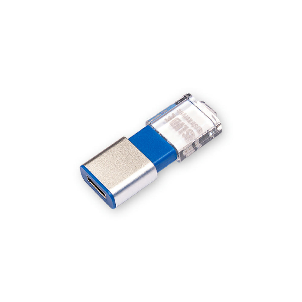 Product image USB-Stick OTG F91 Alu USB 2.0 Flash Disk 8 GB Schwarz Werbeartikel