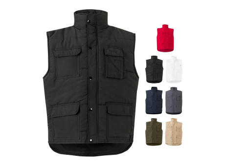 Product image VL MEFITIS. Steppweste mit mehreren Taschen (220g/m²), aus Polyester (100%) Werbeartikel