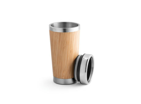 Product image PIETRO. Reisebecher aus Bambus und Edelstahl 500 ml bedrucken
