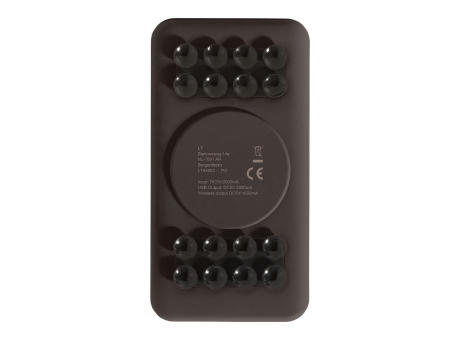 Powerbank Blade, kabellos, 4000mAh, Saugnäpfe bedrucken