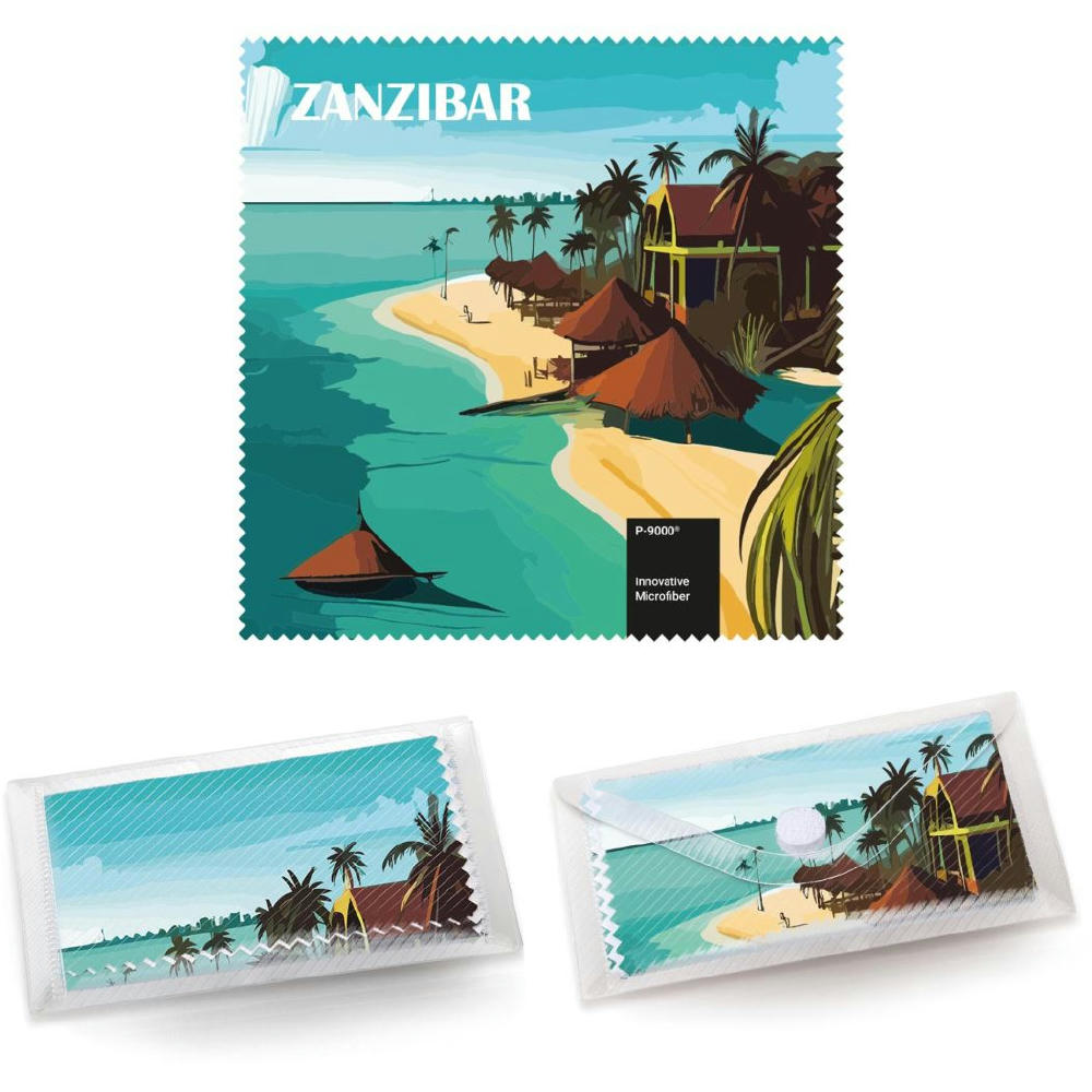 Product image POLYCLEAN Brillenputztuch 18x18 cm im Etui, All-Inclusive-Paket Werbeartikel