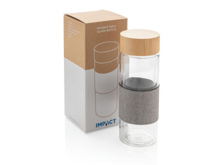 Product image Impact doppelwandige Borosilikatglas-Flasche bedrucken