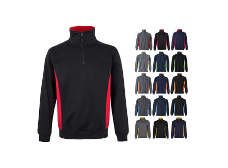 Product image VL SVAROG. Zweifarbiges Frottee-Sweatshirt (260 g/m²), aus Polyester (65 %) und Baumwolle (35 %) Werbeartikel