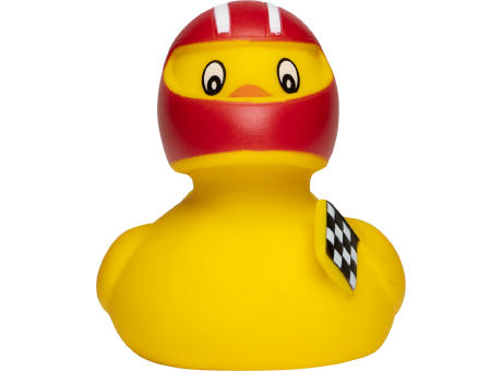 Quietsche-Ente Rennfahrer Werbeartikel