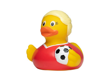 Quietsche-Ente Fußballerin Werbeartikel