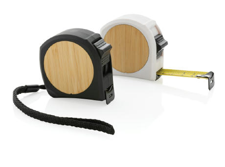 5m/19mm Maßband aus RCS recycelt. Kunststoff & Bambus bedrucken