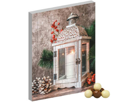 Product image Knusperkugeln-Mix, ca. 50g, Adventskalender Mini Hochformat bedrucken
