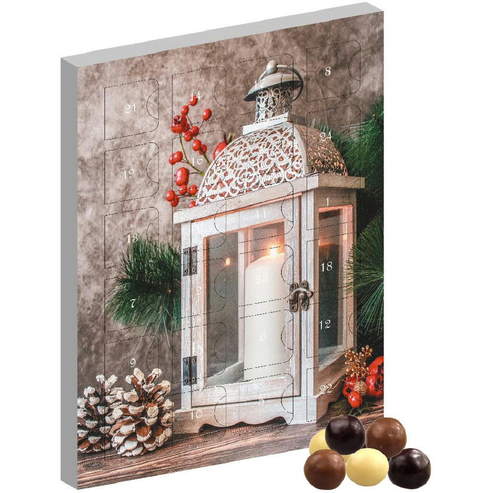 Product image Knusperkugeln-Mix, ca. 50g, Adventskalender Mini Hochformat Werbeartikel