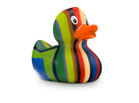 Werbeente Lenny Längsstreifen, ca. 8 cm Werbeartikel