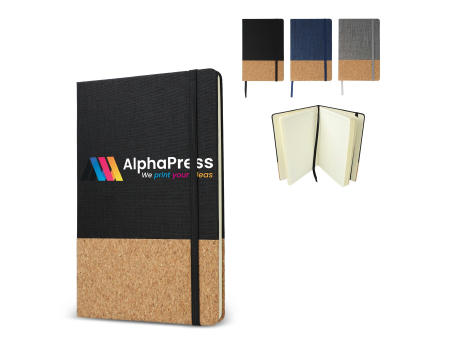 Notizbuch R-PET &amp; Kork A5 Werbeartikel