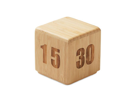Product image Zeitwürfel Bambus Werbeartikel