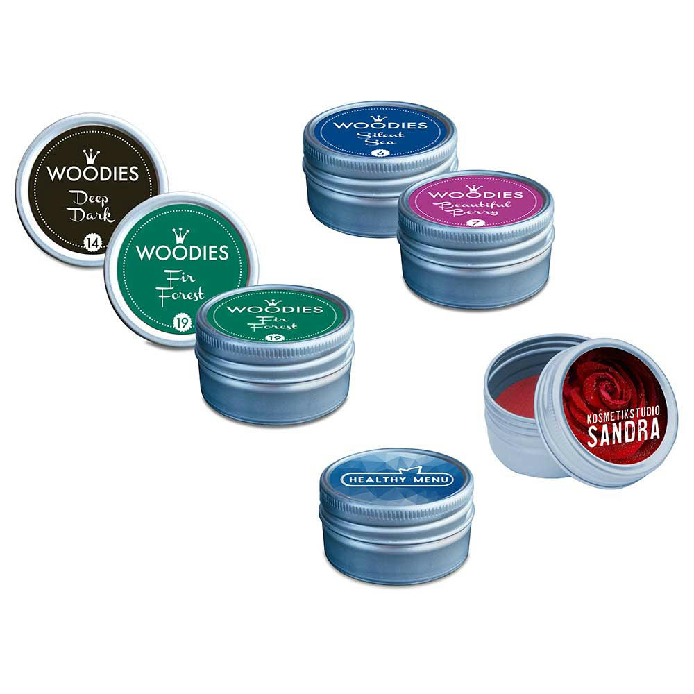 Product image Woodies Stempelkissen - mit Digitaldruck Werbeartikel