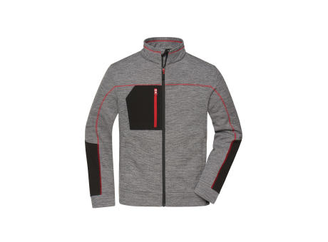 Men's Structure Fleece Jacket - Pflegeleichte Strick-Fleecejacke für Arbeit und Freizeit Werbeartikel