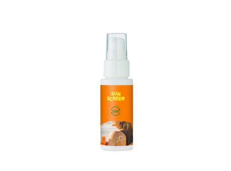 Sonnenschutzcreme LSF30 50 ml nachfüllbar Werbeartikel