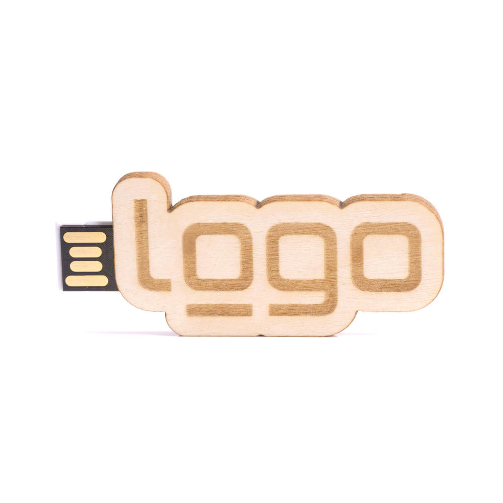 USB Stick Eigendesign 2D (FSC® zertifiziert) (Holz) Werbeartikel