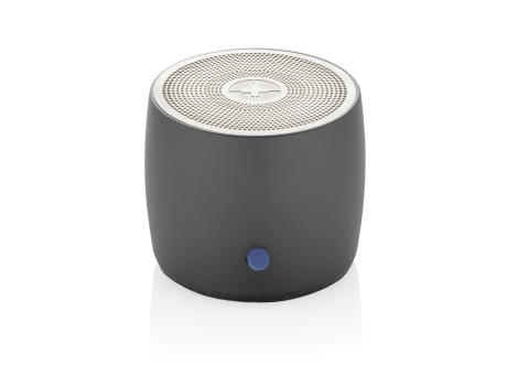 Swiss Peak 3W Basslautsprecher aus RCS recyceltem Aluminium Werbeartikel