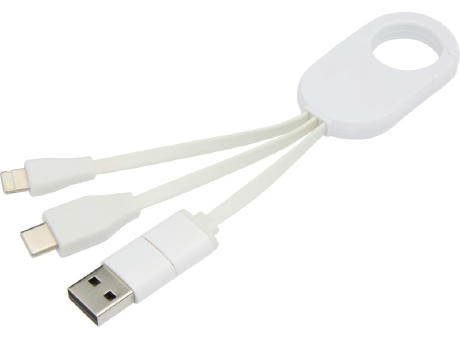 Product image Troop 4-in-1 Ladekabel aus recyceltem Kunststoff Werbeartikel