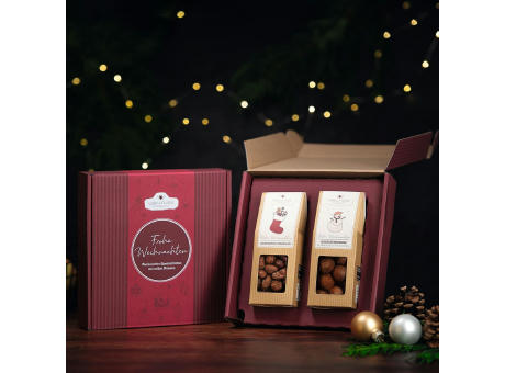 2 Weihnachts-Snacks im Geschenkkarton (versandfähig) bedrucken