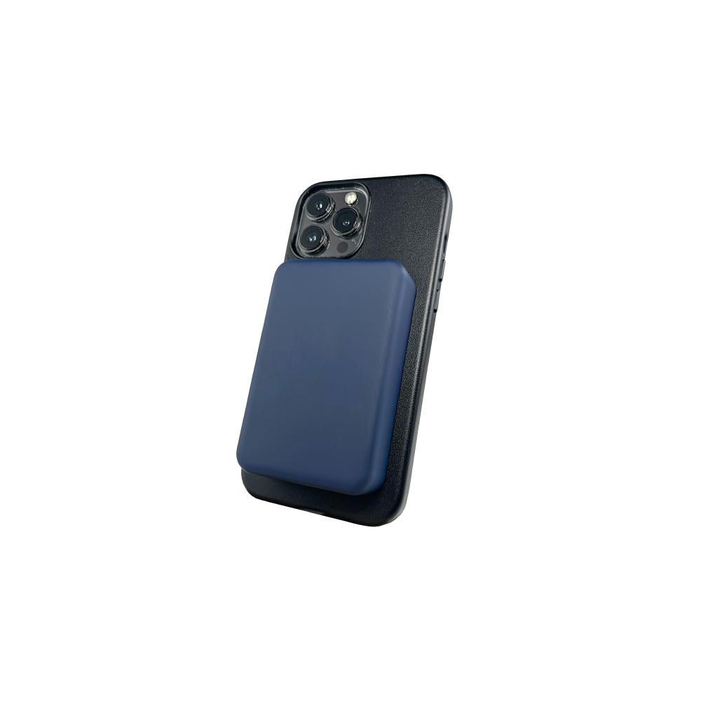 Magnetic Powerbank PB-71 QI Wireless Charging 15W und 10000 mAh Akku Blau Werbeartikel