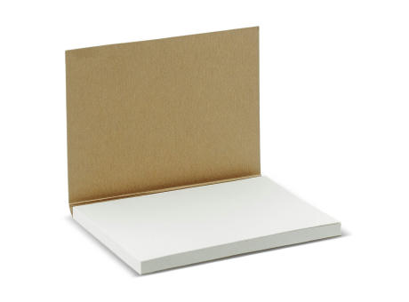 Haftnotizen mit Softcoverumschlag, Papier, 100 x 72mm Werbeartikel
