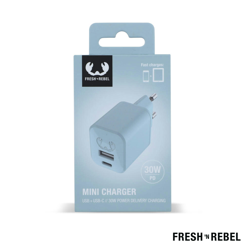 2WC30 I Fresh 'n Rebel Mini Charger USB-C + A PD // 30W Werbeartikel