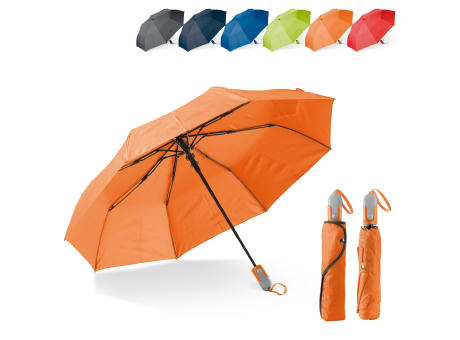 Zusammenfaltbarer 22” Regenschirm mit automatischer Öffnung bedrucken