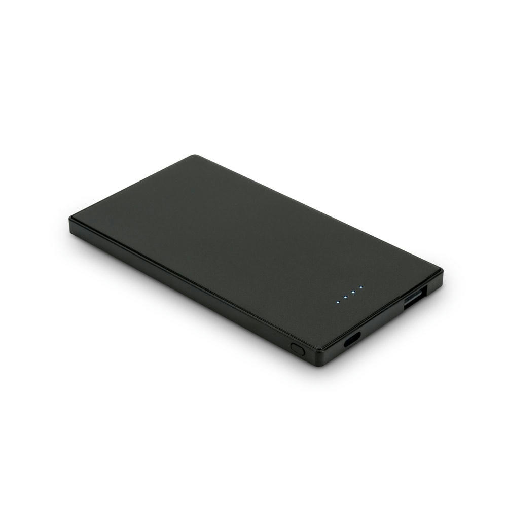 Product image DENNING. Powerbank Slim mit 5'000 mAh aus Edelstahl Werbeartikel