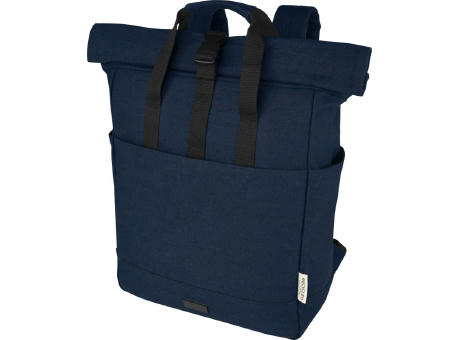 Product image Joey 15" GRS Rolltop Laptoprucksack aus recyceltem Canvas 15 L Werbeartikel