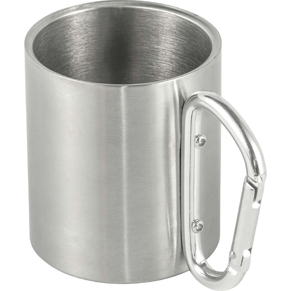 Doppelwandiger Kaffeebecher aus Edelstahl (185 ml) Nella Werbeartikel
