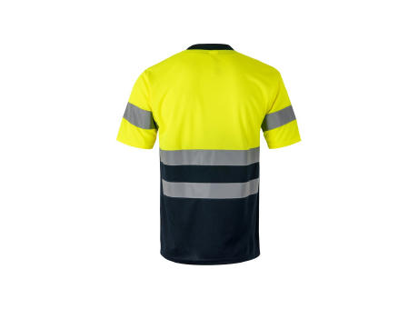 VL BRAHMA. Zweifarbiges technisches T-Shirt mit Bird-Eye-Design (140 g/m²), aus Polyester (100%) Werbeartikel