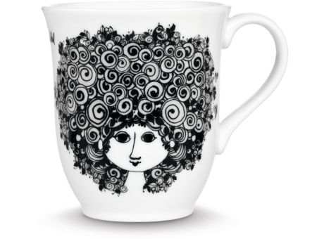 Product image Björn Wiinblad Isoliertasse Rosalinde schwarz 35cl bedrucken