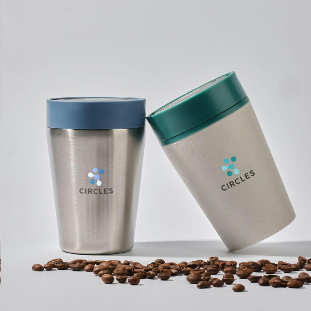 Circular&Co Recycled Stainless Steel Coffee Cup 227 ml Werbeartikel