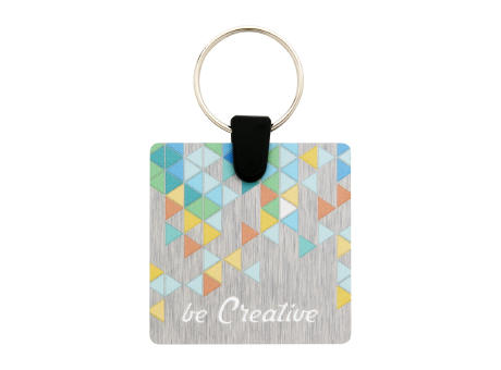 Schlüsselanhänger (quadratisch) Aluudy C bedrucken