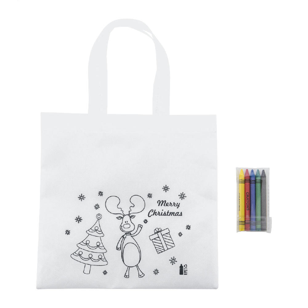 Product image Weihnachtstasche zum Ausmalen Julfar Shop Werbeartikel