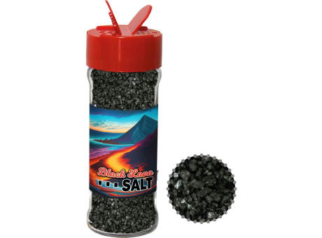 Product image Gewürzmischung Black Lava Salz, ca. 80g, Glas mit Streuaufsatz Werbeartikel
