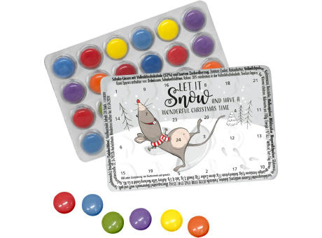 Kleinster (Advents-)Kalender der Welt "Standard" mit Schokolinsen Werbeartikel