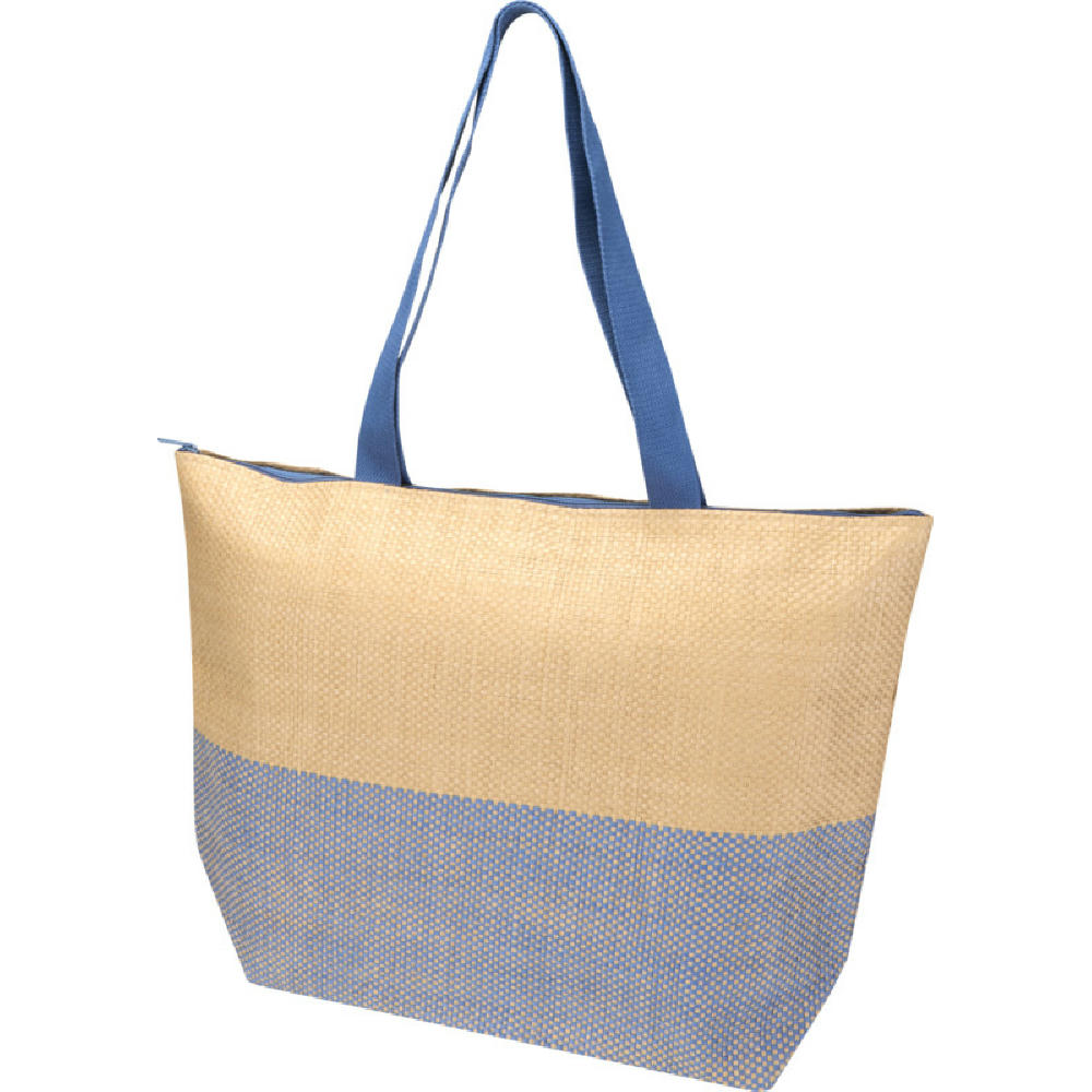 Product image Rhythm große Strohpapier Tragetasche mit Reißverschluss, 21 l Werbeartikel