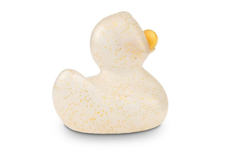 Werbeente Giselle Goldglitzer, ca. 8 cm Werbeartikel