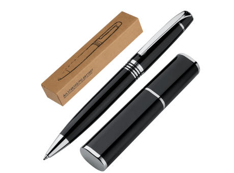 Metall-Drehkugelschreiber in Metallbox Werbeartikel