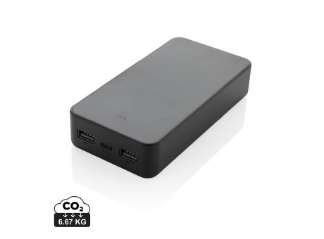 Boostcore 20.000mAh Powerbank aus RCS rec. Kunststoff bedrucken