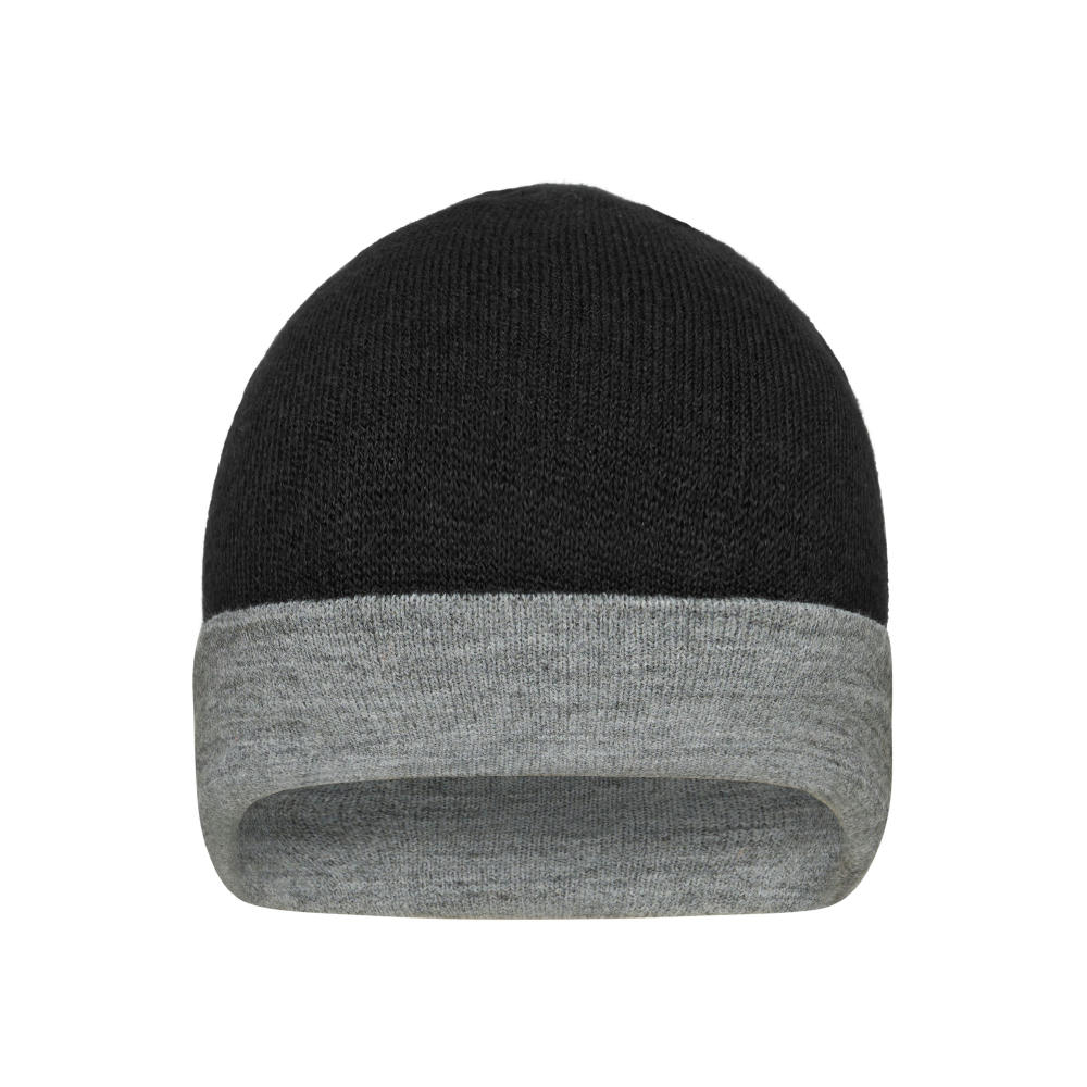 Product image Reversible Beanie - Wendemütze mit breitem Kontrastumschlag Werbeartikel